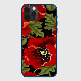 Чехол для iPhone 12 Pro с принтом Цветение мака , силикон | область печати: задняя сторона чехла, без боковых панелей | flower | красные | полевой цветок | природа | розы | текстуры | цветочки | цветы