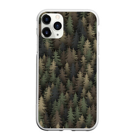 Чехол для iPhone 11 Pro Max матовый с принтом Лесной камуфляж , Силикон |  | Тематика изображения на принте: ёлка | ель | ельник | лес | милитари | охота | природа | хаки