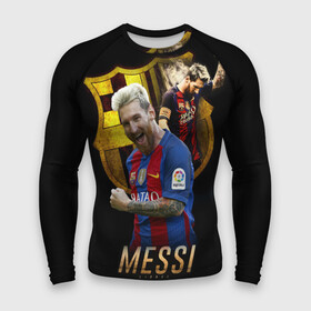 Мужской рашгард 3D с принтом Messi ,  |  | barcelona | lionel  messi | messi | барса | барселона | лионель месси | футбол | футбольный  клуб барселона