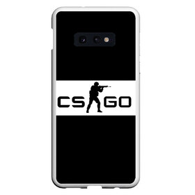 Чехол для Samsung S10E с принтом CS GO черно-белый , Силикон | Область печати: задняя сторона чехла, без боковых панелей | cs go | контер страйк | контра