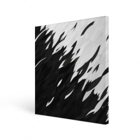 Холст квадратный с принтом Black & white , 100% ПВХ |  | black | white | белый | переход | черный