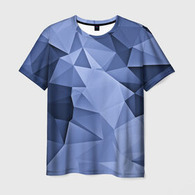 Мужская футболка 3D с принтом Geometry contrast , 100% полиэфир | прямой крой, круглый вырез горловины, длина до линии бедер | 