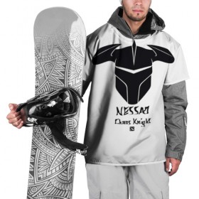 Накидка на куртку 3D с принтом NESSAJ , 100% полиэстер |  | biggreenpepper | chaos knight | dota 2 | nessaj | арт | всадник | дота 2 | игры | прикольные | черно белые