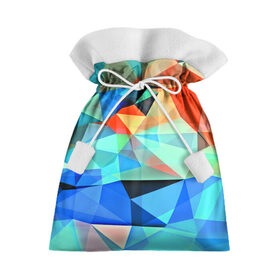 Подарочный 3D мешок с принтом crystal abstraction , 100% полиэстер | Размер: 29*39 см | abstraction | абстракция | геометрия | грани | линии | полигоны | постель | розовый | сочетания | текстура | треугольники