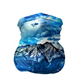 Бандана-труба 3D с принтом Snowy mountains , 100% полиэстер, ткань с особыми свойствами — Activecool | плотность 150‒180 г/м2; хорошо тянется, но сохраняет форму | 