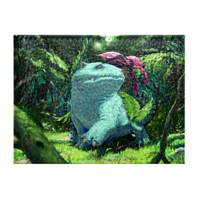 Обложка для студенческого билета с принтом Венузавр , натуральная кожа | Размер: 11*8 см; Печать на всей внешней стороне | Тематика изображения на принте: pokemon | бульбазавр | венузавр | ивизавр | покемон