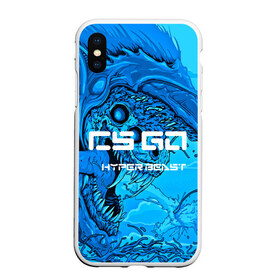 Чехол для iPhone XS Max матовый с принтом CS GOHyper beast(cold style) , Силикон | Область печати: задняя сторона чехла, без боковых панелей | hyper beast | кс го | скоростной зверь