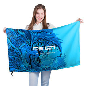 Флаг 3D с принтом CS GO:Hyper beast(cold style) , 100% полиэстер | плотность ткани — 95 г/м2, размер — 67 х 109 см. Принт наносится с одной стороны | hyper beast | кс го | скоростной зверь