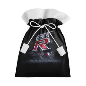 Подарочный 3D мешок с принтом Nissan Gtr , 100% полиэстер | Размер: 29*39 см | brand | car | japan | logo | nissan gtr | автомобиль | логотип | марка | япония