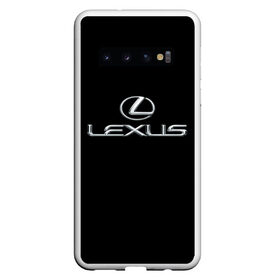 Чехол для Samsung Galaxy S10 с принтом lexus , Силикон | Область печати: задняя сторона чехла, без боковых панелей | Тематика изображения на принте: brand | car | japan | lexus | logo | toyota motor | автомобиль | лексус | логотип | марка | япония