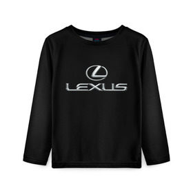 Детский лонгслив 3D с принтом lexus , 100% полиэстер | длинные рукава, круглый вырез горловины, полуприлегающий силуэт
 | brand | car | japan | lexus | logo | toyota motor | автомобиль | лексус | логотип | марка | япония