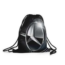 Рюкзак-мешок 3D с принтом Mercedes-Benz , 100% полиэстер | плотность ткани — 200 г/м2, размер — 35 х 45 см; лямки — толстые шнурки, застежка на шнуровке, без карманов и подкладки | car | germany | logo | make | mercedes benz | автомобиль | германия | логотип | марка | мерседес бенц