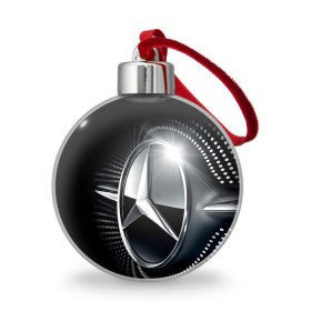 Ёлочный шар с принтом Mercedes-Benz , Пластик | Диаметр: 77 мм | car | germany | logo | make | mercedes benz | автомобиль | германия | логотип | марка | мерседес бенц