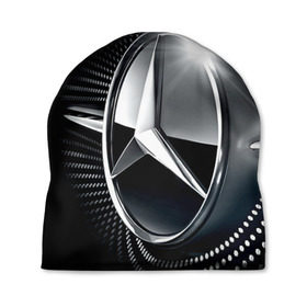 Шапка 3D с принтом Mercedes-Benz , 100% полиэстер | универсальный размер, печать по всей поверхности изделия | car | germany | logo | make | mercedes benz | автомобиль | германия | логотип | марка | мерседес бенц