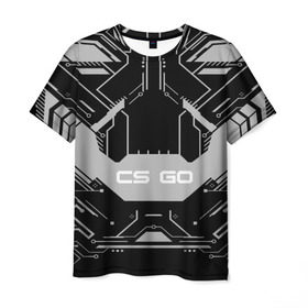 Мужская футболка 3D с принтом CS GO:Black collection , 100% полиэфир | прямой крой, круглый вырез горловины, длина до линии бедер | 3d | awp | counter strike | game | skin | system lock black | авп | игры | прикольные | скин