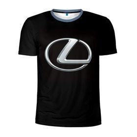 Мужская футболка 3D спортивная с принтом Lexus , 100% полиэстер с улучшенными характеристиками | приталенный силуэт, круглая горловина, широкие плечи, сужается к линии бедра | Тематика изображения на принте: brand | car | japan | lexus | logo | toyota motor | автомобиль | лексус | логотип | марка | япония