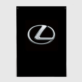 Постер с принтом Lexus , 100% бумага
 | бумага, плотность 150 мг. Матовая, но за счет высокого коэффициента гладкости имеет небольшой блеск и дает на свету блики, но в отличии от глянцевой бумаги не покрыта лаком | brand | car | japan | lexus | logo | toyota motor | автомобиль | лексус | логотип | марка | япония