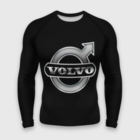 Мужской рашгард 3D с принтом Volvo ,  |  | brand | car | logo | sweden | volvo | автомобиль | вольво | логотип | марка | швеция