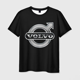 Мужская футболка 3D с принтом Volvo , 100% полиэфир | прямой крой, круглый вырез горловины, длина до линии бедер | Тематика изображения на принте: brand | car | logo | sweden | volvo | автомобиль | вольво | логотип | марка | швеция