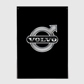 Постер с принтом Volvo , 100% бумага
 | бумага, плотность 150 мг. Матовая, но за счет высокого коэффициента гладкости имеет небольшой блеск и дает на свету блики, но в отличии от глянцевой бумаги не покрыта лаком | Тематика изображения на принте: brand | car | logo | sweden | volvo | автомобиль | вольво | логотип | марка | швеция