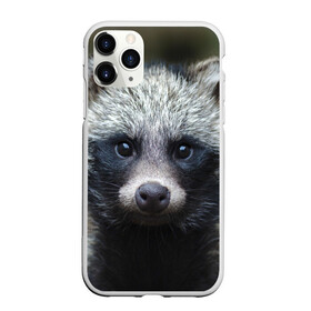 Чехол для iPhone 11 Pro Max матовый с принтом Енотик , Силикон |  | raccoon | енот