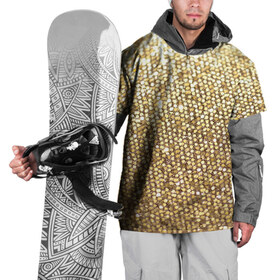Накидка на куртку 3D с принтом Золото , 100% полиэстер |  | Тематика изображения на принте: пайетки | текстура | чешуя