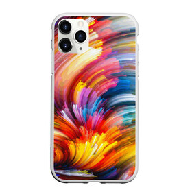 Чехол для iPhone 11 Pro матовый с принтом Яркие краски , Силикон |  | 2017 | классно | красиво | мазки | радуга | фестиваль красок | холи | яркие краски