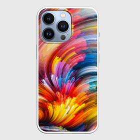 Чехол для iPhone 13 Pro с принтом Яркие краски ,  |  | 2017 | классно | красиво | мазки | радуга | фестиваль красок | холи | яркие краски