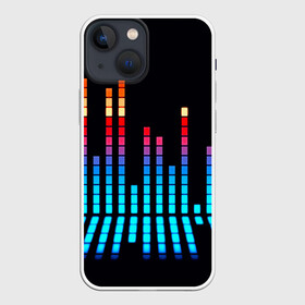 Чехол для iPhone 13 mini с принтом Эквалайзер ,  |  | музыка | полосы | разноцветный | яркий
