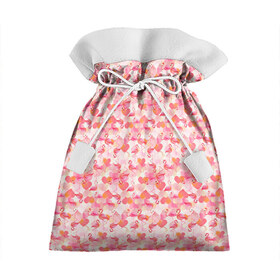 Подарочный 3D мешок с принтом Розовый фламинго , 100% полиэстер | Размер: 29*39 см | камуфляж | паттерн | птицы | розовый