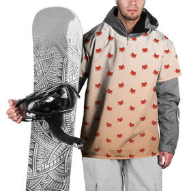 Накидка на куртку 3D с принтом лисица паттерн low poly , 100% полиэстер |  | low poly | pattern | запечатка | звери | лес | лиса | лисица | лисичка | оранжевый | паттерн