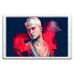 Магнит 45*70 с принтом DmC: Devil May Cry , Пластик | Размер: 78*52 мм; Размер печати: 70*45 | dante | данте