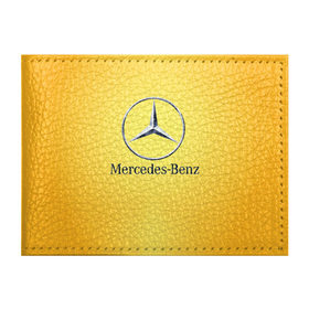 Обложка для студенческого билета с принтом Yellow Benz , натуральная кожа | Размер: 11*8 см; Печать на всей внешней стороне | Тематика изображения на принте: car | mercedes | авто | мерседес