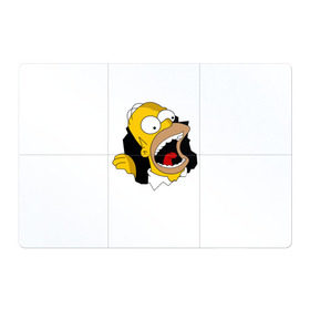 Магнитный плакат 3Х2 с принтом The Simpsons , Полимерный материал с магнитным слоем | 6 деталей размером 9*9 см | гомер | крик | симпсоны | спрингфилд