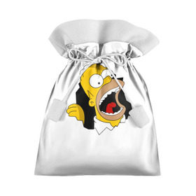 Подарочный 3D мешок с принтом The Simpsons , 100% полиэстер | Размер: 29*39 см | гомер | крик | симпсоны | спрингфилд