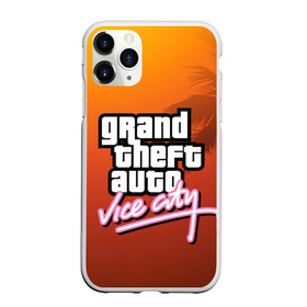 Чехол для iPhone 11 Pro матовый с принтом GTA , Силикон |  | grand theft auto | gta | vice city | вайс сити | гта