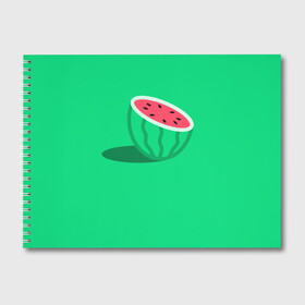Альбом для рисования с принтом Арбуз , 100% бумага
 | матовая бумага, плотность 200 мг. | Тематика изображения на принте: fruits | vegan | vegetables | vegetarian | веган | вегетарианство | еда | овощи | фрукты