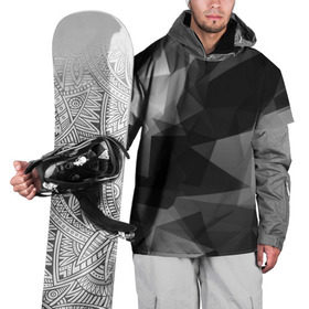 Накидка на куртку 3D с принтом Camo - Black & White (Чёрно-белый камуфляж) , 100% полиэстер |  | 0x000000123 | camo | камуфляж | чёрно белый