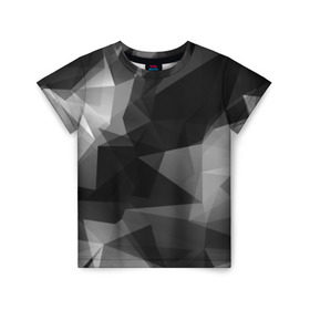 Детская футболка 3D с принтом Camo - Black & White (Чёрно-белый камуфляж) , 100% гипоаллергенный полиэфир | прямой крой, круглый вырез горловины, длина до линии бедер, чуть спущенное плечо, ткань немного тянется | 0x000000123 | camo | камуфляж | чёрно белый