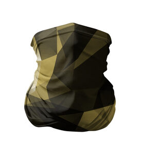 Бандана-труба 3D с принтом Camo - Black & Yellow (Чёрно-жёлтый камуфляж) , 100% полиэстер, ткань с особыми свойствами — Activecool | плотность 150‒180 г/м2; хорошо тянется, но сохраняет форму | Тематика изображения на принте: 0x000000123 | camo | камуфляж