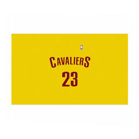 Бумага для упаковки 3D с принтом Форма Cavaliers Cleveland жёлтая , пластик и полированная сталь | круглая форма, металлическое крепление в виде кольца | nba