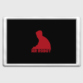 Магнит 45*70 с принтом Mr Robot , Пластик | Размер: 78*52 мм; Размер печати: 70*45 | mister | robot | мистер робот