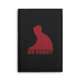 Обложка для автодокументов с принтом Mr Robot , натуральная кожа |  размер 19,9*13 см; внутри 4 больших “конверта” для документов и один маленький отдел — туда идеально встанут права | Тематика изображения на принте: mister | robot | мистер робот