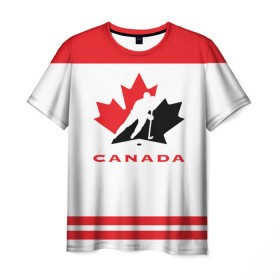 Мужская футболка 3D с принтом TEAM CANADA , 100% полиэфир | прямой крой, круглый вырез горловины, длина до линии бедер | Тематика изображения на принте: 2017 | canada | team | teamcanada | канада | мира | россия | хоккей | чемпионат | чм2017
