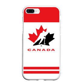 Чехол для iPhone 7Plus/8 Plus матовый с принтом TEAM CANADA , Силикон | Область печати: задняя сторона чехла, без боковых панелей | 2017 | canada | team | teamcanada | канада | мира | россия | хоккей | чемпионат | чм2017