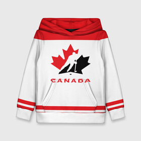 Детская толстовка 3D с принтом TEAM CANADA , 100% полиэстер | двухслойный капюшон со шнурком для регулировки, мягкие манжеты на рукавах и по низу толстовки, спереди карман-кенгуру с мягким внутренним слоем | 2017 | canada | team | teamcanada | канада | мира | россия | хоккей | чемпионат | чм2017
