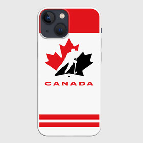 Чехол для iPhone 13 mini с принтом TEAM CANADA ,  |  | 2017 | canada | team | teamcanada | канада | мира | россия | хоккей | чемпионат | чм2017