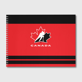 Альбом для рисования с принтом TEAM CANADA , 100% бумага
 | матовая бумага, плотность 200 мг. | Тематика изображения на принте: 2017 | canada | hochey | team | teamcanada | канада | мира | россия | хоккей | чемпионат | чм2017