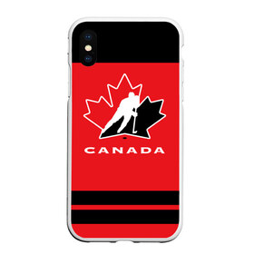 Чехол для iPhone XS Max матовый с принтом TEAM CANADA , Силикон | Область печати: задняя сторона чехла, без боковых панелей | Тематика изображения на принте: 2017 | canada | hochey | team | teamcanada | канада | мира | россия | хоккей | чемпионат | чм2017