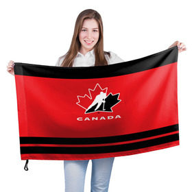 Флаг 3D с принтом TEAM CANADA , 100% полиэстер | плотность ткани — 95 г/м2, размер — 67 х 109 см. Принт наносится с одной стороны | 2017 | canada | hochey | team | teamcanada | канада | мира | россия | хоккей | чемпионат | чм2017